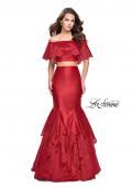 Picture of: Two Piece Off the Shoulder Prom Dress with Floral in Red, Style: 26193, Detail Picture 2