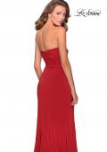 Picture of: Strapless Jersey Prom Dress with All Over Ruching in Red, Style: 28334, Detail Picture 2