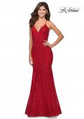 Picture of: Mermaid Prom Dress with Lace and Rhinestones in Red, Style: 28643, Detail Picture 3