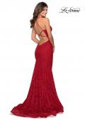 Picture of: Mermaid Prom Dress with Lace and Rhinestones in Red, Style: 28643, Detail Picture 4