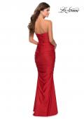 Picture of: Long Strapless Sweetheart Neckline Prom Dress in Red, Style: 28324, Detail Picture 5