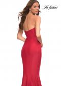 Picture of: Chic Jersey Gown with Sweetheart Neckline in Red, Detail Picture 6