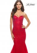 Picture of: Rhinestone Mermaid Prom Dress with Sweetheart Neckline in Red, Style: 31285, Detail Picture 6