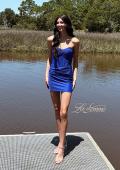 Picture of: Strapless Ruched Cutout Mini Dress in Royal Blue, Style: 33183, Main Picture