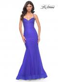 Picture of: Mermaid Prom Dress with Rhinestones and Lace Up Back in Blue, Style: 32273, Main Picture