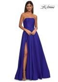 Picture of: A-line Mikado Prom Dress with Rhinestone Neckline in Royal Blue, Style: 33063, Main Picture