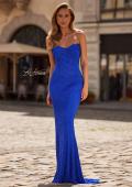 Picture of: Strapless Rhinestone Fitted Gown with Sweetheart Neckline in Royal Blue, Style: 33379, Main Picture