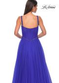 Picture of: A-line Prom Dress with Tulle Skirt and Rhinestone Belt in Royal Blue, Style 32656, Detail Picture 8
