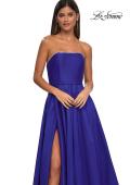 Picture of: A-line Mikado Prom Dress with Rhinestone Neckline in Royal Blue, Style: 33063, Detail Picture 8
