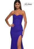 Picture of: Strapless Jersey Evening Dress with Unique Corset Top in Royal Blue, Style: 32843, Detail Picture 9