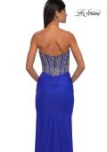 Picture of: Fabulous Prom Dress with Rhinestone Corset Bodice and Simple Skirt in Royal Blue, Style: 32669, Detail Picture 10