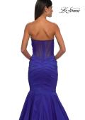 Picture of: Mermaid Stretch Mikado Evening Dress with Illusion Back in Royal Blue, Style: 32791, Detail Picture 11