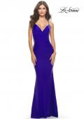 Picture of: Unique Jersey Dress with Open Criss Cross Sides in Royal Blue, Style: 31315, Detail Picture 12