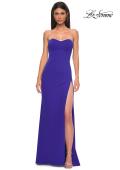 Picture of: Jersey Strapless Dress with Sweetheart Rhinestone Lined Neckline in Royal Blue, Style 32829, Detail Picture 13