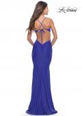 Picture of: Prom Dress with Cut Out Sides and Low Open Back in Royal Blue, Style: 31228, Back Picture