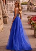Picture of: Gorgeous Line Rhinestone Top Dress with A-line Tulle Skirt in Royal Blue, Style: 32714, Back Picture