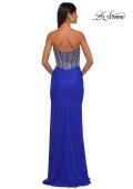 Picture of: Fabulous Prom Dress with Rhinestone Corset Bodice and Simple Skirt in Royal Blue, Style: 32669, Detail Picture 20