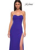 Picture of: Jersey Strapless Dress with Sweetheart Rhinestone Lined Neckline in Royal Blue, Style 32829, Detail Picture 27