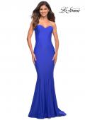 Picture of: Chic Jersey Gown with Sweetheart Neckline in Royal Blue, Detail Picture 2