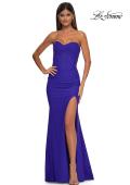 Picture of: Strapless Jersey Evening Dress with Unique Corset Top in Royal Blue, Style: 32843, Detail Picture 3