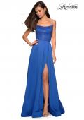 Picture of: Floor Length Prom Dress with Beaded Bust Detail in Royal Blue, Style: 27293, Detail Picture 4