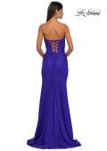Picture of: Strapless Jersey Evening Dress with Unique Corset Top in Royal Blue, Style: 32843, Detail Picture 4