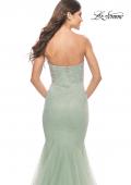 Picture of: Rhinestone Mermaid Prom Dress with Sweetheart Neckline in Sage, Style: 31285, Detail Picture 9