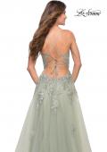 Picture of: Tulle A-line Dress with Jeweled Lace Appliques, Style: 30560, Detail Picture 15