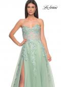Picture of: Sweetheart Strapless Gown with Beautiful Lace Applique in Sage, Style: 32082, Detail Picture 15