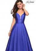 Picture of: A Line Sweetheart Prom Dress with Pockets in Sapphire Blue, Style: 26768, Detail Picture 3