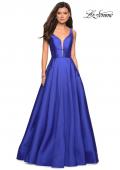 Picture of: A Line Sweetheart Prom Dress with Pockets in Sapphire Blue, Style: 26768, Detail Picture 7
