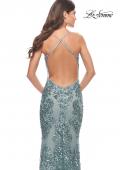 Picture of: Stunning Print Sequin Prom Dress with Open Back in Sea Mist, Style: 31546, Detail Picture 2
