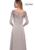 Picture of: Jersey Mother of the Bride Gown with Lace Neckline, Style: 29227, Detail Picture 8