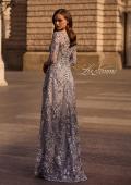 Picture of: Lace Gown with Full Skirt and Sheer Lace Sleeves, Style: 29903, Back Picture