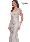 Picture of: Satin Evening Dress with Lace and Scoop Neckline, Style: 27989, Detail Picture 21