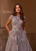 Picture of: Long Tulle Gown with Intricate Lace Detailing, Style: 26907, Detail Picture 1