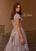Picture of: Long Tulle Gown with Intricate Lace Detailing, Style: 26907, Detail Picture 2