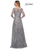 Picture of: Lace Gown with Full Skirt and Sheer Lace Sleeves, Style: 29903, Detail Picture 5