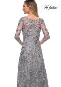 Picture of: Lace Gown with Full Skirt and Sheer Lace Sleeves, Style: 29903, Detail Picture 7