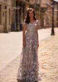 Picture of: Long Lace Evening Dress with Cap Sleeves, Style: 27870, Main Picture
