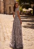 Picture of: Long Lace Evening Dress with Cap Sleeves, Style: 27870, Back Picture