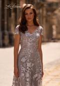 Picture of: Long Lace Evening Dress with Cap Sleeves, Style: 27870, Detail Picture 1