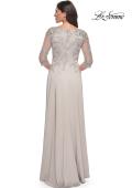 Picture of: Jersey Gown with Boat Neckline and Lace Detailing, Style: 29251, Detail Picture 4