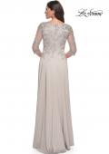 Picture of: Jersey Gown with Boat Neckline and Lace Detailing, Style: 29251, Detail Picture 6