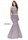 Picture of: Two Piece High Neck Prom Dress with Beading in Silver, Style: 26035, Main Picture