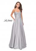 Picture of: Strapless Prom Gown with Sparkling Beading in Silver, Style: 26080, Main Picture