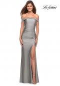 Picture of: Off the Shoulder Dress with Tie Back and Slit, Style: 30634, Main Picture