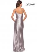 Picture of: Simple One Shoulder Liquid Jersey Dress in Silver, Style: 31391, Detail Picture 13