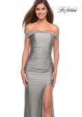 Picture of: Off the Shoulder Dress with Tie Back and Slit, Style: 30634, Detail Picture 1