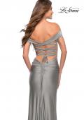 Picture of: Off the Shoulder Dress with Tie Back and Slit, Style: 30634, Detail Picture 2